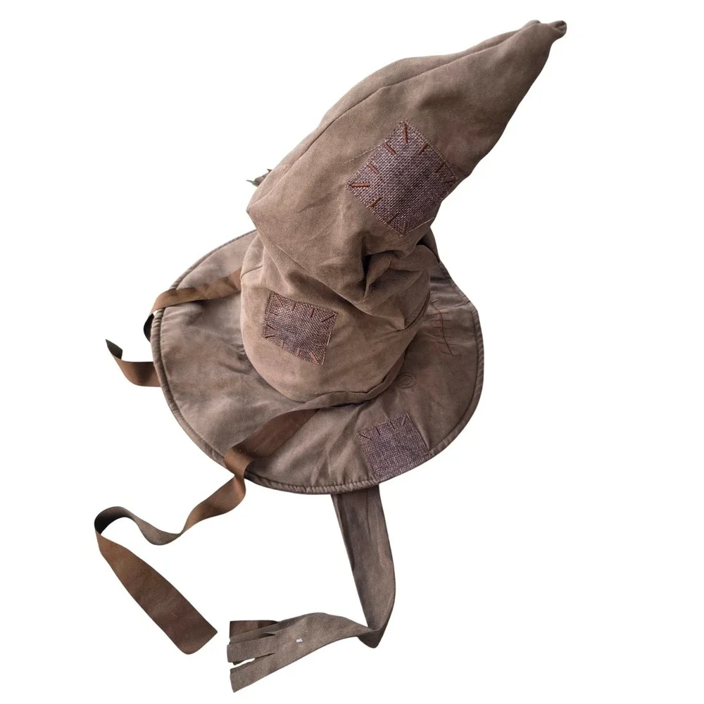 Harry Potter Wizarding World Animatronic Sorting‎ Hat Brown Patched Toy 13041 E2